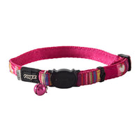 Rogz NeoCat Safeloc Collar - Candystripes