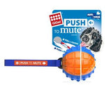 GiGwi Regular Ball - Push To Mute Series - Orange/Blue