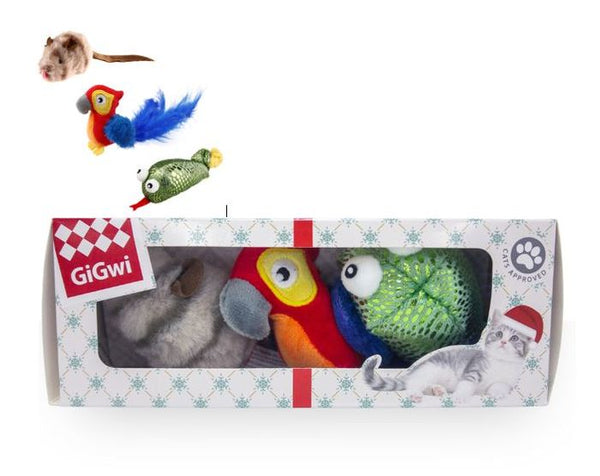 GiGwi Cat Christmas Toy Box Set