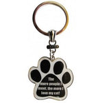 The more people I meet, the more I love my cat! - Key Chain