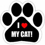 I Love My Cat - Car Magnet